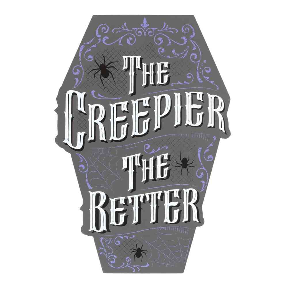 Something Different - The Creepier the Better Coffin Shaped Decoratief bord - Multicolours